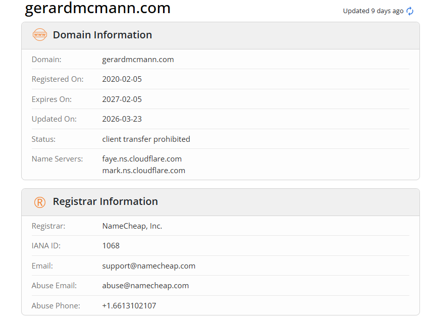 Domain info